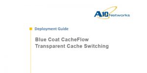 Blue Coat CacheFlow Transparent Cache Switching Deployment Guide