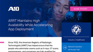 Screenshot of case study document titled: ARRT Maintains High Availability While Accelerating App Deployment
