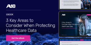 Preview of the eBook titled '3 Key Areas to Consider for Data Protection in Healthcare'